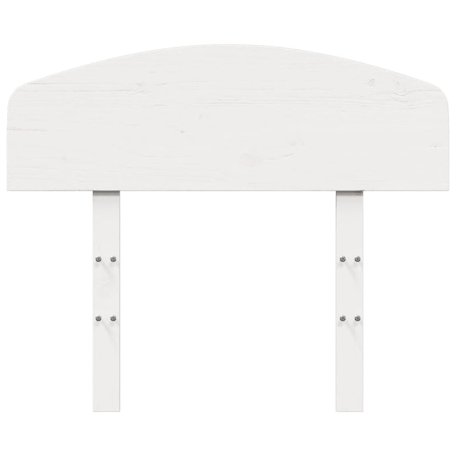 Hoofdbord Massief Grenenhout 75 cm Wit