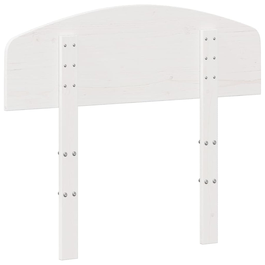 Hoofdbord Massief Grenenhout 75 cm Wit