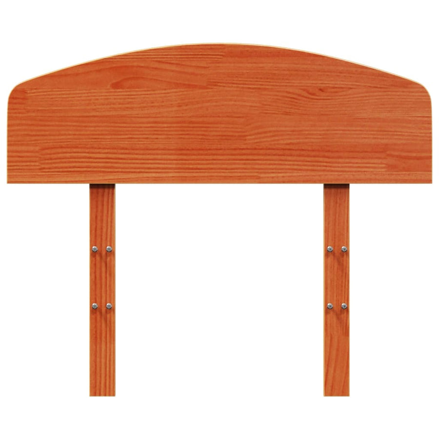 Hoofdbord Massief Grenenhout Was Bruin 75 cm