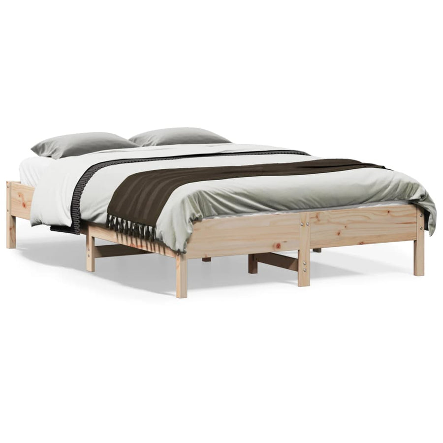 Bedframe Massief Grenenhout 140X190 Cm