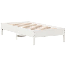 Bedframe 90x190 cm massief grenenhout wit
