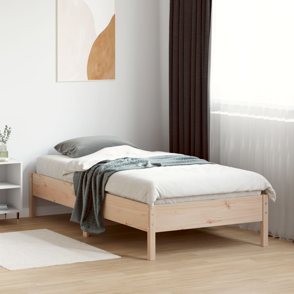 Bedframe Massief Grenenhout 75 x 190 cm