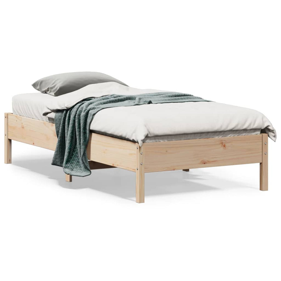 Bedframe Massief Grenenhout 75 x 190 cm
