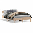 Bedframe met hoofdbord massief grenenhout 160x200 cm