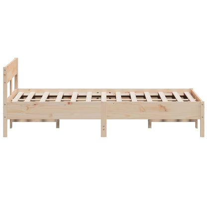 Bedframe met hoofdbord massief grenenhout 150x200 cm 150 x 200 cm