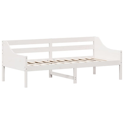 Slaapbank Zonder Matras Massief Grenenhout 80 x 200 cm Wit