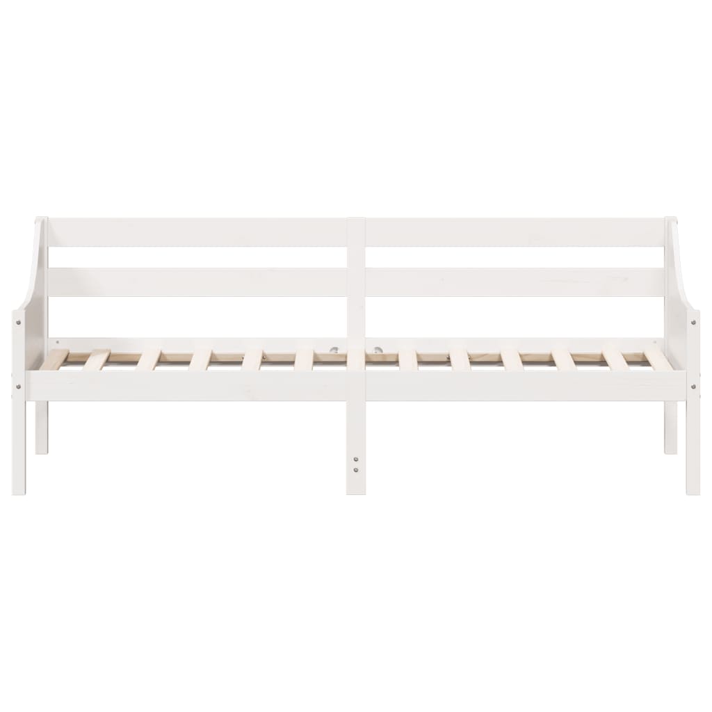 Slaapbank Zonder Matras Massief Grenenhout 80 x 200 cm Wit