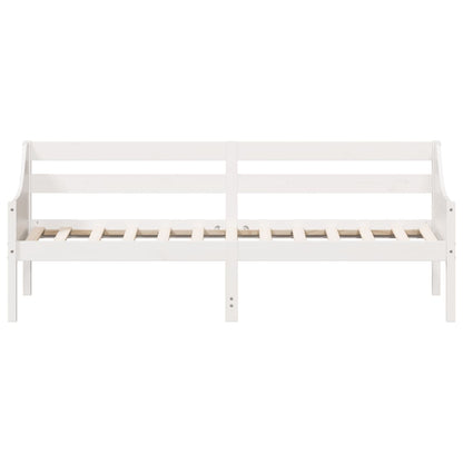 Slaapbank Zonder Matras Massief Grenenhout 80 x 200 cm Wit