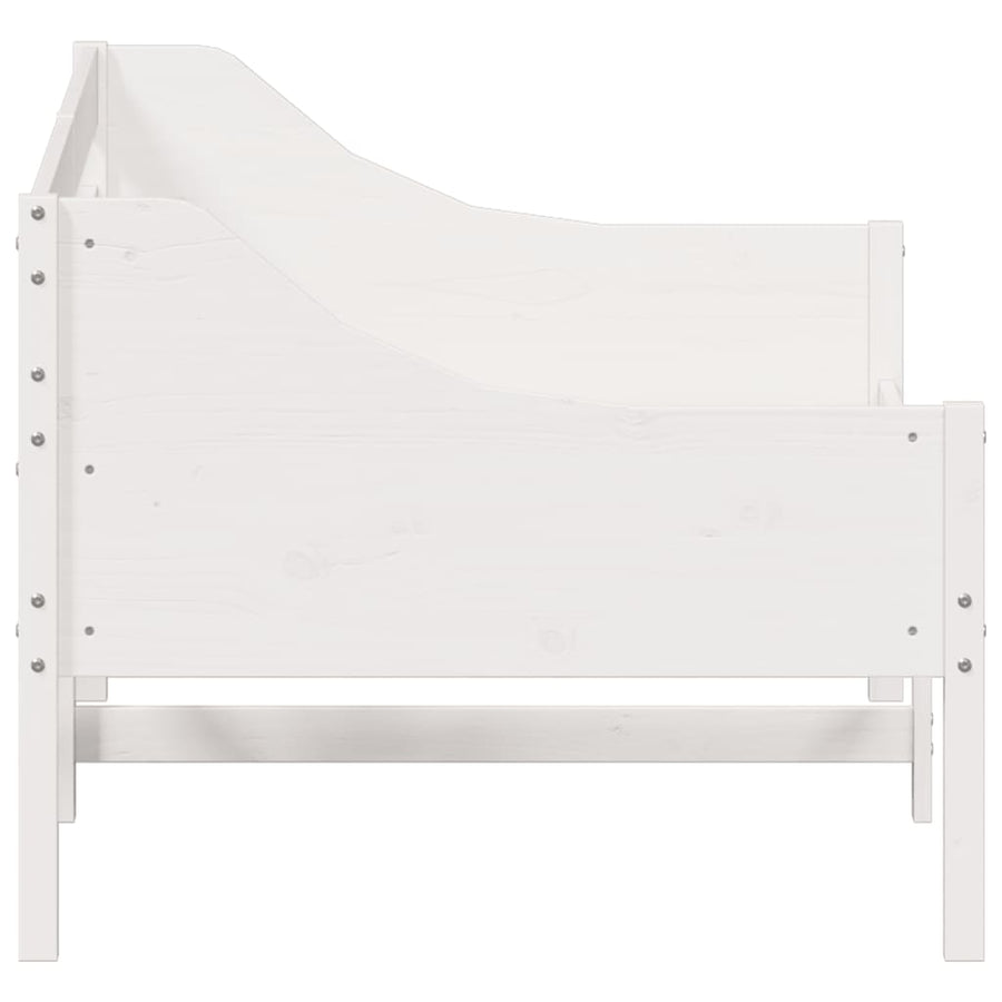 Slaapbank Zonder Matras Massief Grenenhout 80 x 200 cm Wit