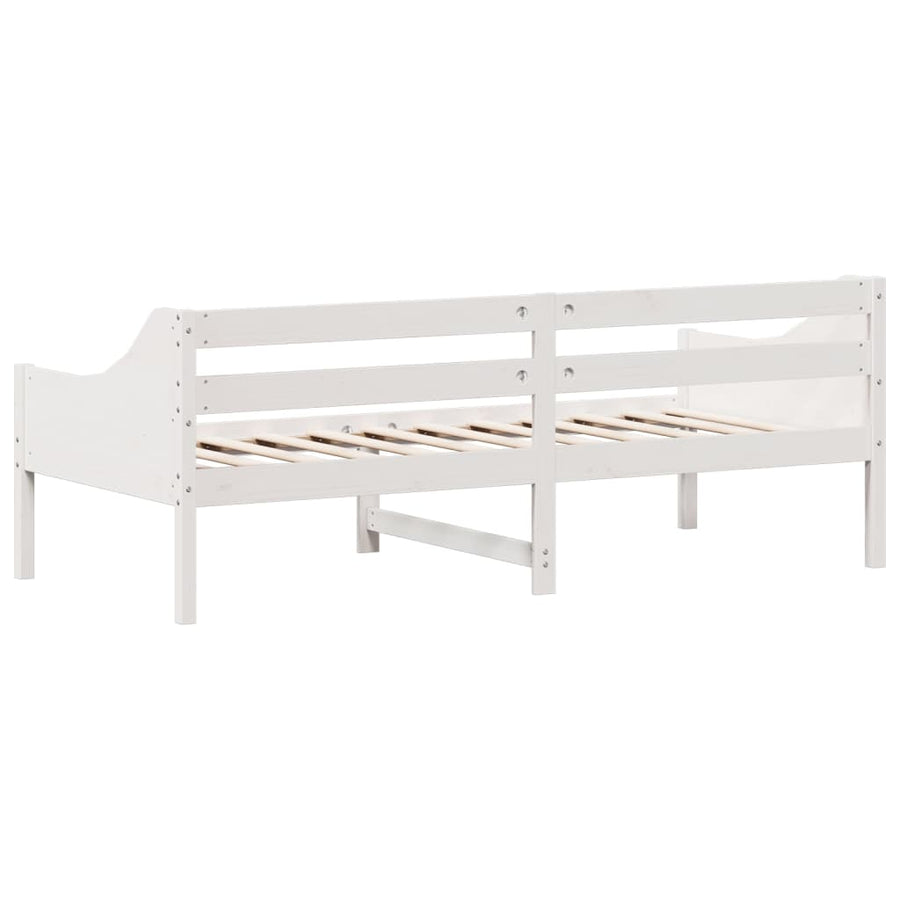 Slaapbank Zonder Matras Massief Grenenhout 80 x 200 cm Wit