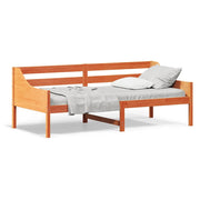 Slaapbank massief grenenhout 80x200 cm wasbruin