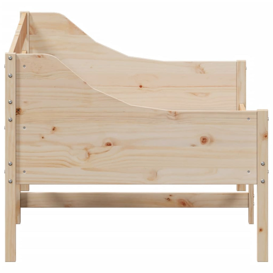 Slaapbank 90x200 cm massief grenenhout 90 x 200 cm Naturel