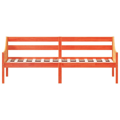 Slaapbank 100x200 cm massief grenenhout wasbruin 100 x 200 cm Bruin