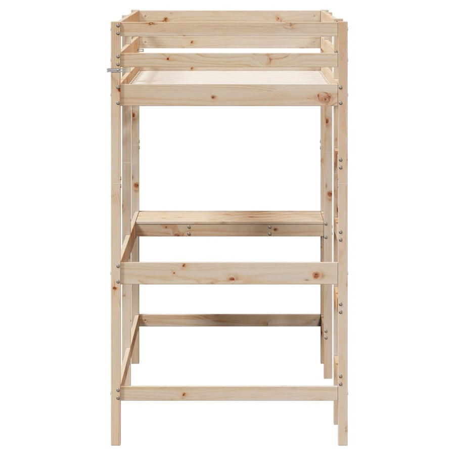 Hoogslaper Mer Bureau Massief Grenenhout 100 x 200 cm Naturel