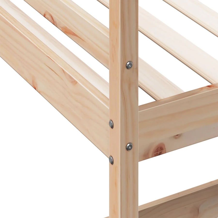 Hoogslaper Mer Bureau Massief Grenenhout 100 x 200 cm Naturel