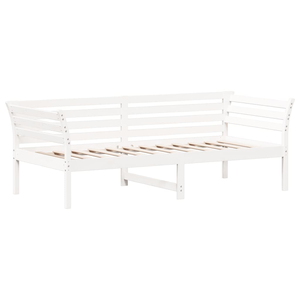 Slaapbank Massief Grenenhout Wit 80 x 200 cm
