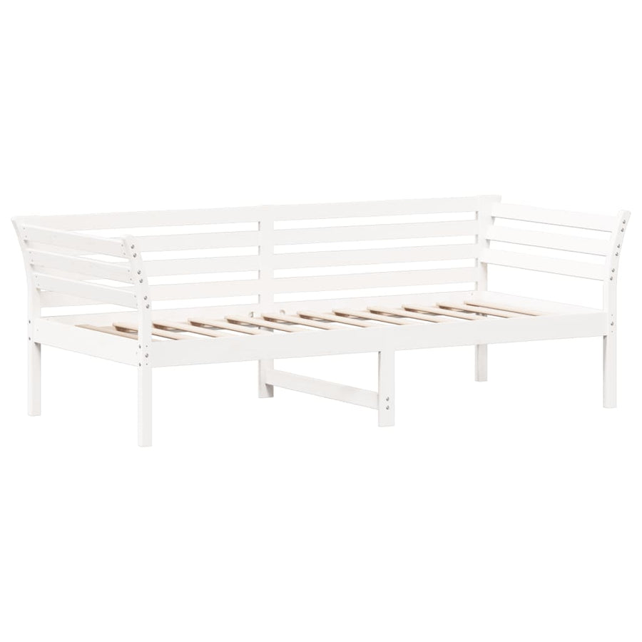 Slaapbank Massief Grenenhout Wit 80 x 200 cm