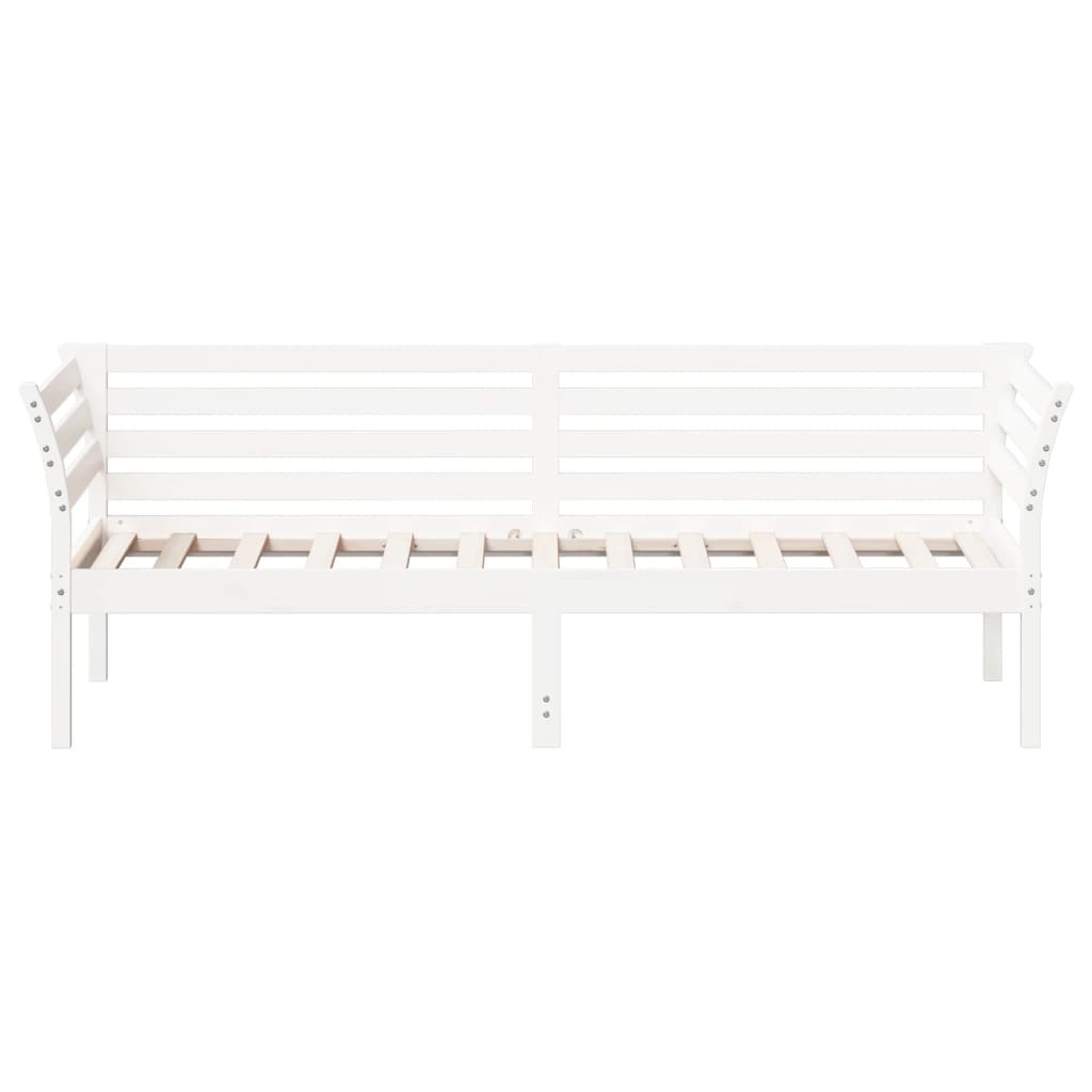 Slaapbank Massief Grenenhout Wit 80 x 200 cm