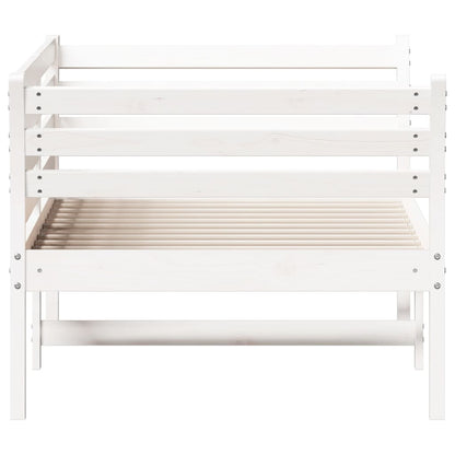 Slaapbank Massief Grenenhout Wit 80 x 200 cm