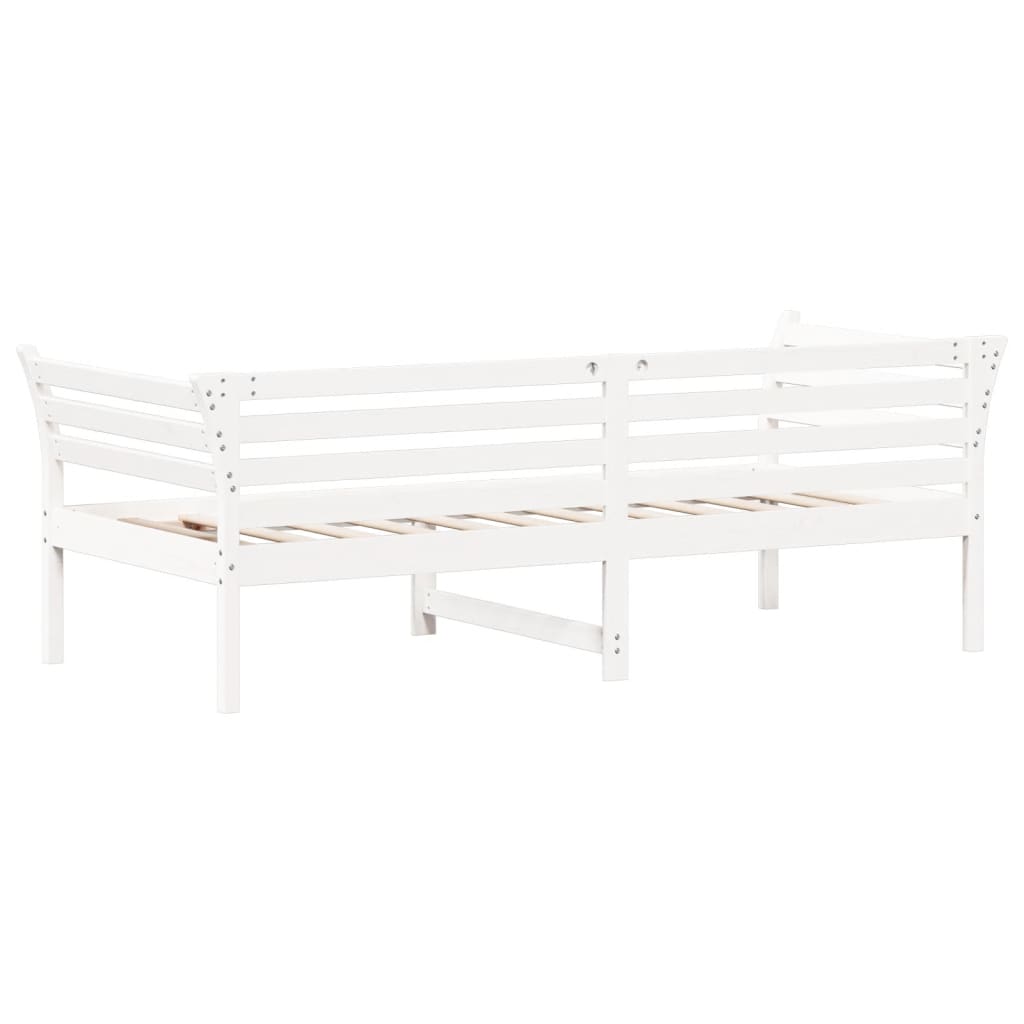 Slaapbank Massief Grenenhout Wit 80 x 200 cm