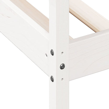 Slaapbank Massief Grenenhout Wit 80 x 200 cm