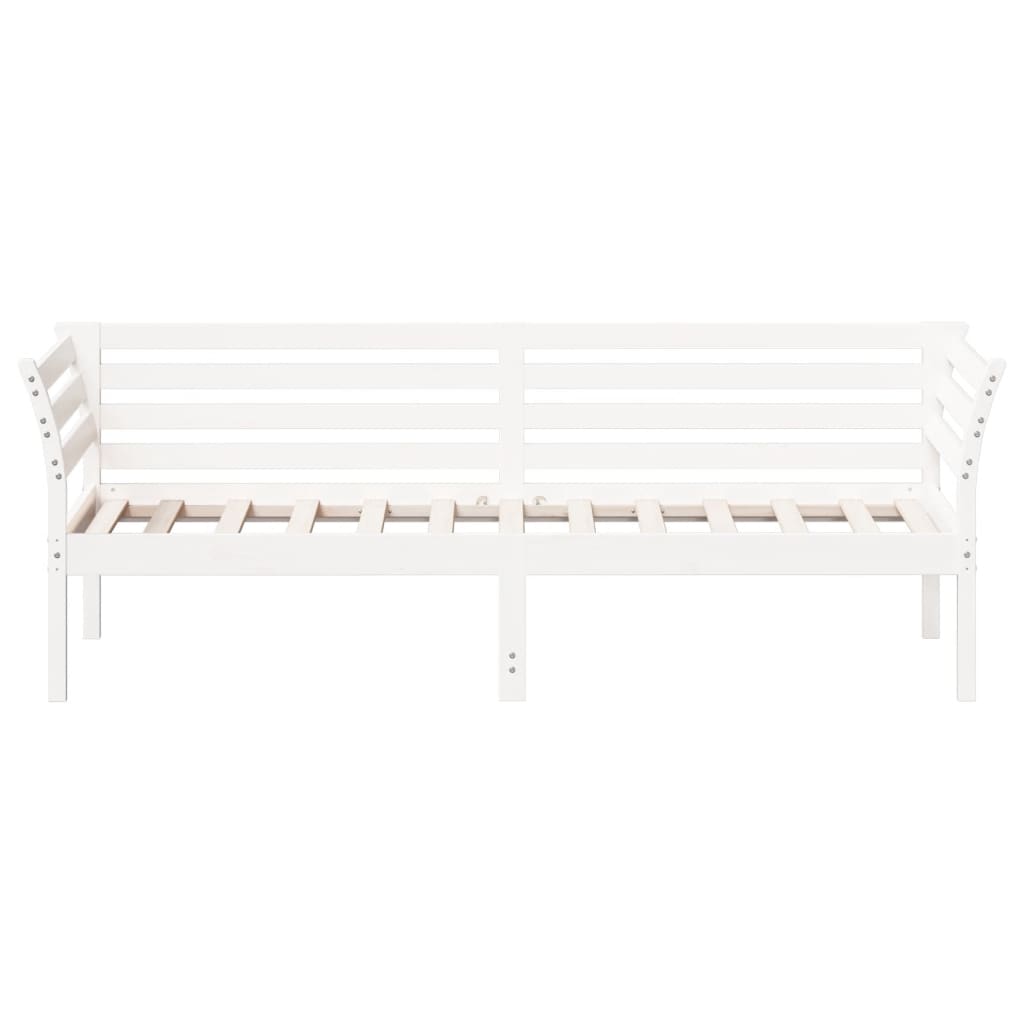 Slaapbank 90x200 cm massief grenenhout wit 90 x 200 cm Wit