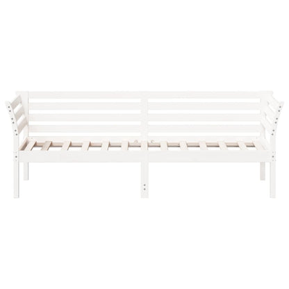Slaapbank 90x200 cm massief grenenhout wit 90 x 200 cm Wit