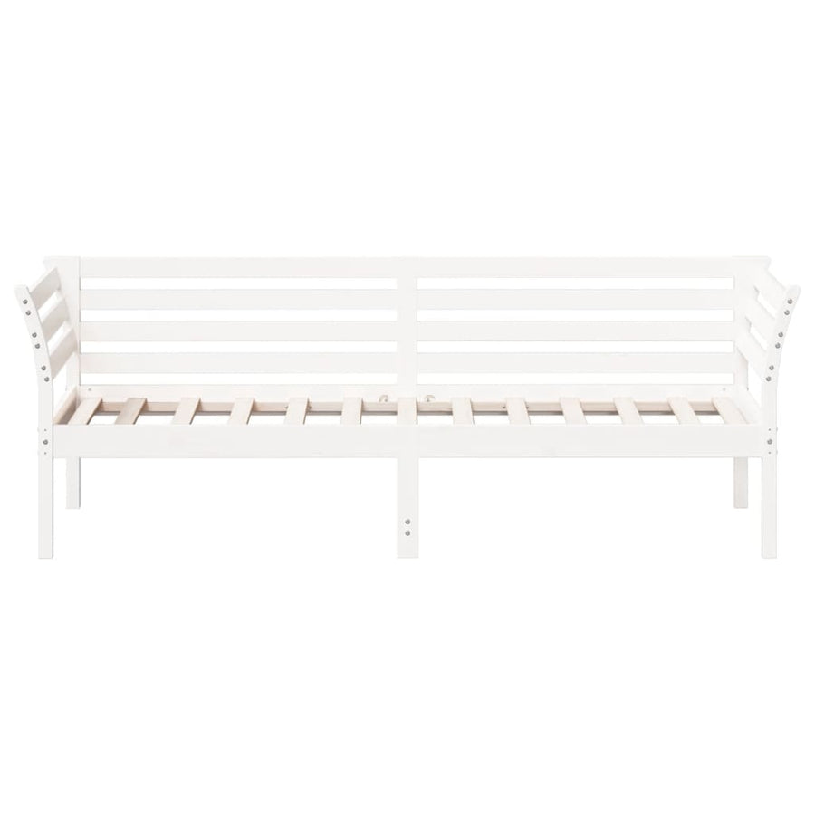 Slaapbank 90x200 cm massief grenenhout wit 90 x 200 cm Wit