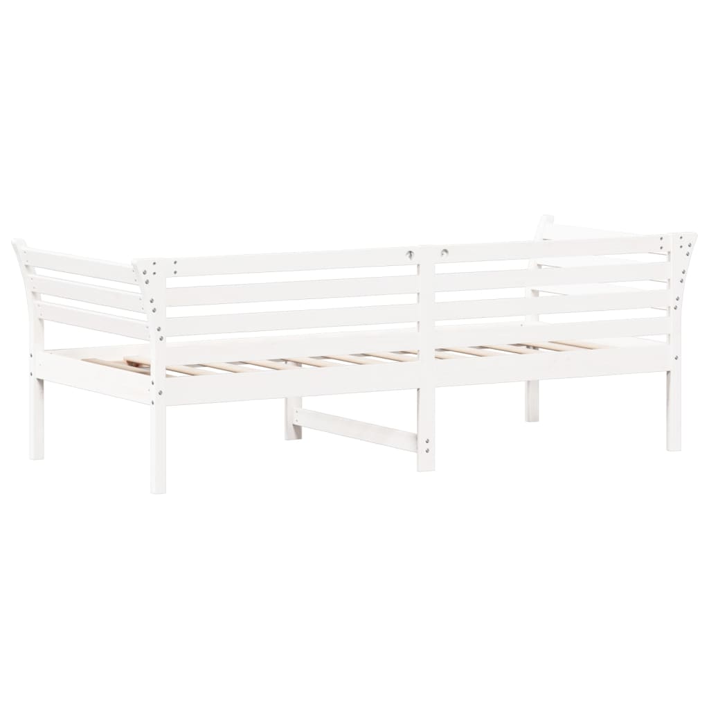 Slaapbank 90x200 cm massief grenenhout wit 90 x 200 cm Wit
