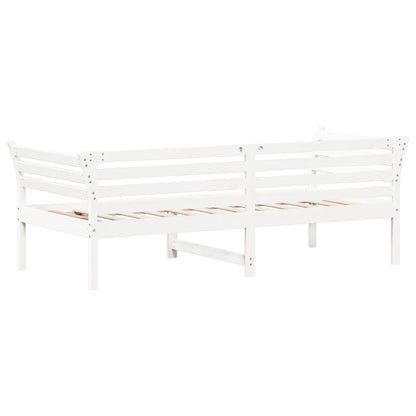 Slaapbank 90x200 cm massief grenenhout wit 90 x 200 cm Wit
