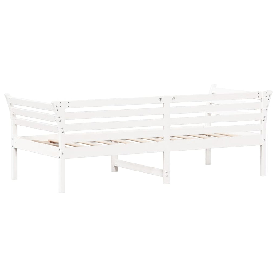 Slaapbank 90x200 cm massief grenenhout wit 90 x 200 cm Wit