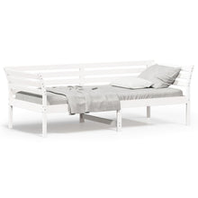 Slaapbank 90x200 cm massief grenenhout wit 90 x 200 cm Wit