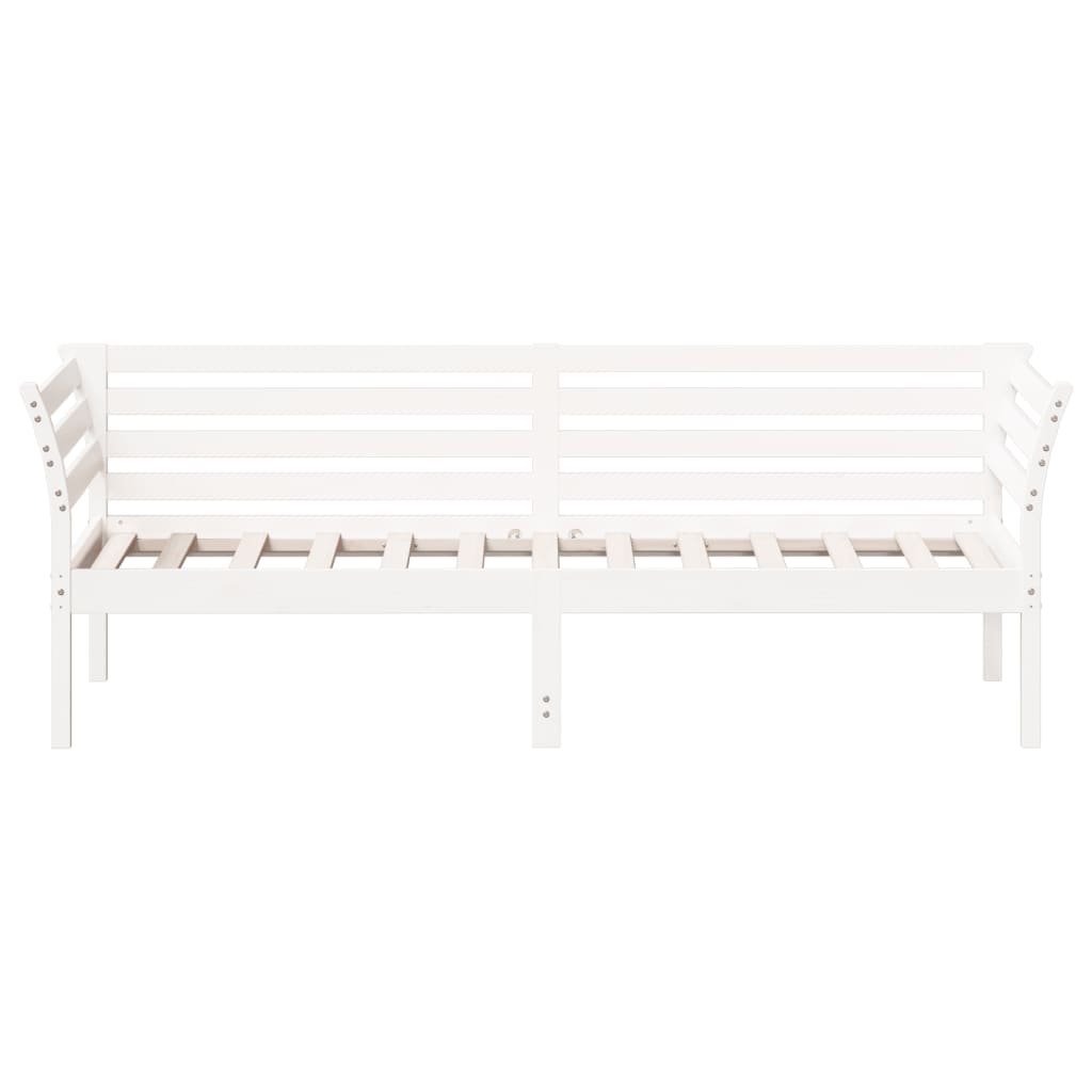 Slaapbank 100x200 cm massief grenenhout wit 100 x 200 cm Wit