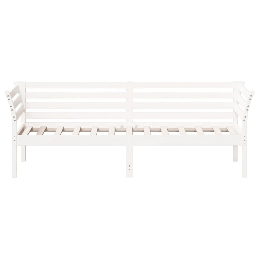 Slaapbank 100x200 cm massief grenenhout wit 100 x 200 cm Wit