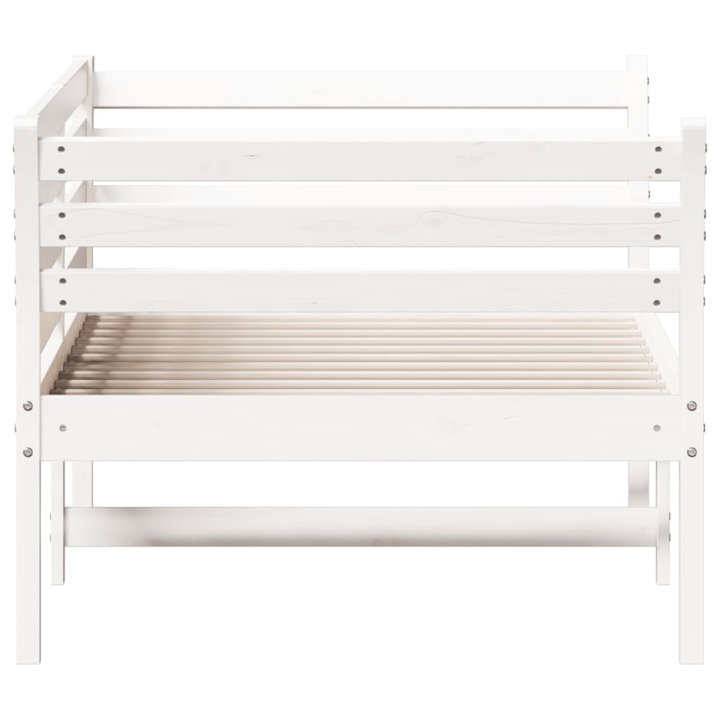 Slaapbank 100x200 cm massief grenenhout wit 100 x 200 cm Wit