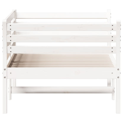 Slaapbank 100x200 cm massief grenenhout wit 100 x 200 cm Wit