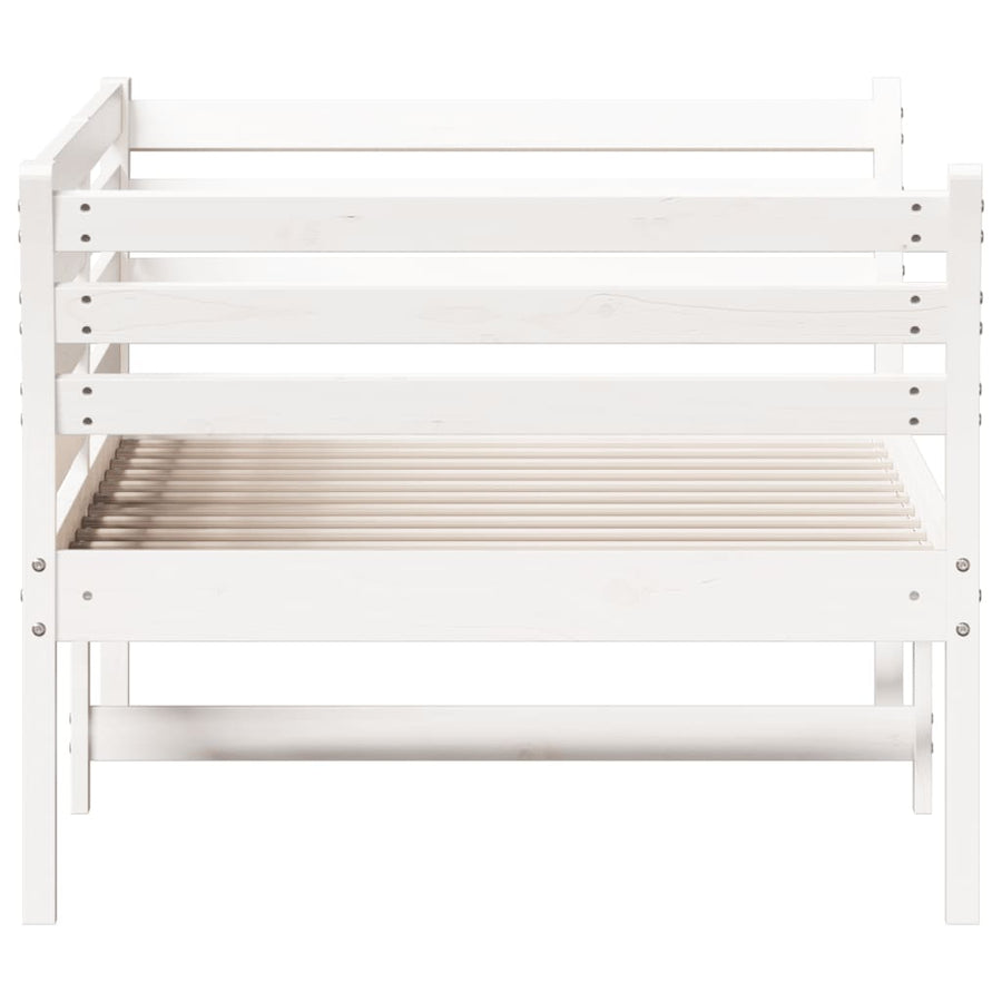 Slaapbank 100x200 cm massief grenenhout wit 100 x 200 cm Wit
