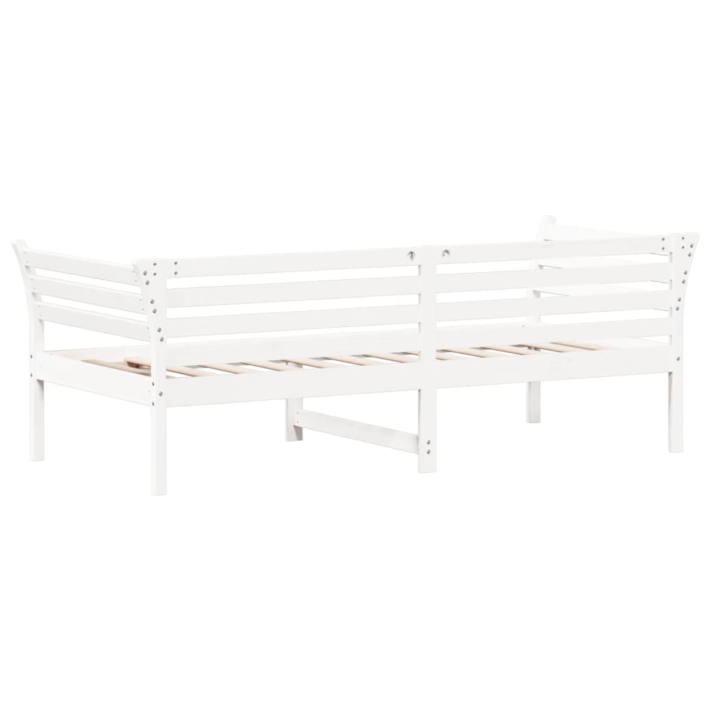 Slaapbank 100x200 cm massief grenenhout wit 100 x 200 cm Wit