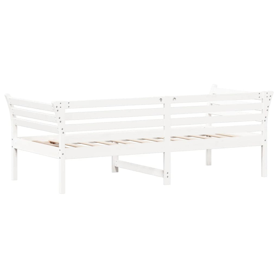 Slaapbank 100x200 cm massief grenenhout wit 100 x 200 cm Wit