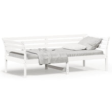 Slaapbank 100x200 cm massief grenenhout wit 100 x 200 cm Wit