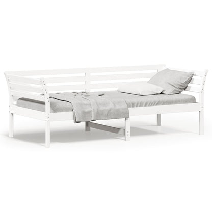 Slaapbank 100x200 cm massief grenenhout wit 100 x 200 cm Wit