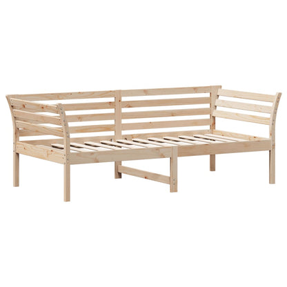 Slaapbank 90x190 cm massief grenenhout 90 x 190 cm Naturel