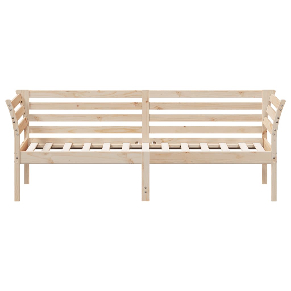 Slaapbank 90x190 cm massief grenenhout 90 x 190 cm Naturel