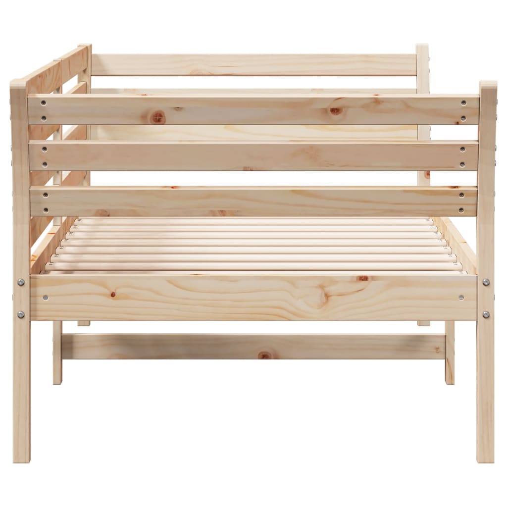 Slaapbank 90x190 cm massief grenenhout 90 x 190 cm Naturel
