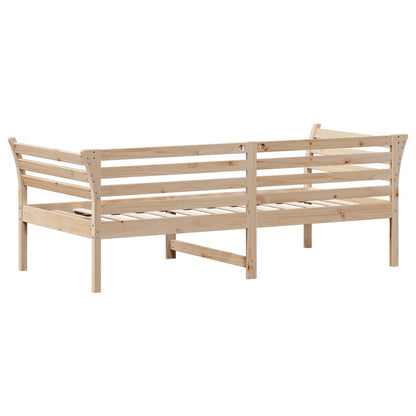 Slaapbank 90x190 cm massief grenenhout 90 x 190 cm Naturel