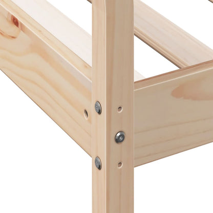 Slaapbank 90x190 cm massief grenenhout 90 x 190 cm Naturel
