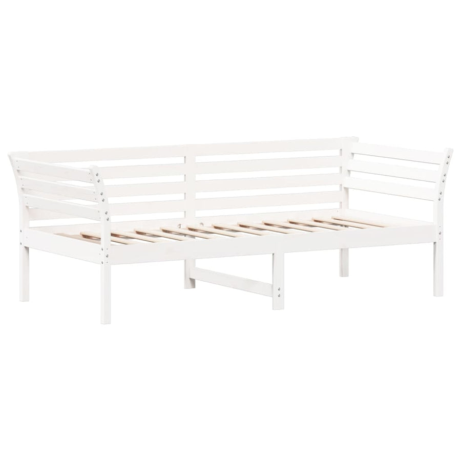 Slaapbank Massief Grenenhout Wit 90 x 190 cm