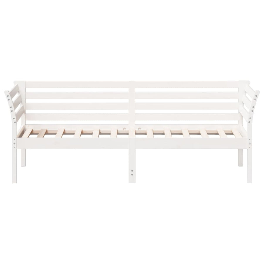 Slaapbank Massief Grenenhout Wit 90 x 190 cm