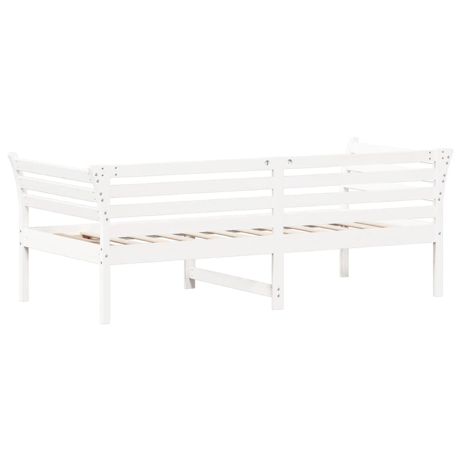 Slaapbank Massief Grenenhout Wit 90 x 190 cm