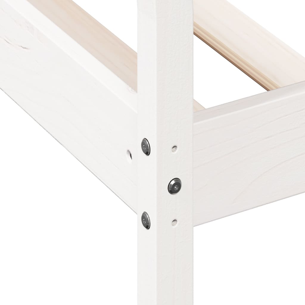 Slaapbank Massief Grenenhout Wit 90 x 190 cm